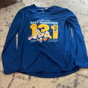 Disney Blue Half Marathon Long Sleeve Shirt 🧺